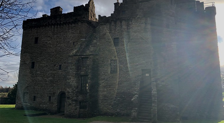 Huntingtower Castle Blick vom Hof