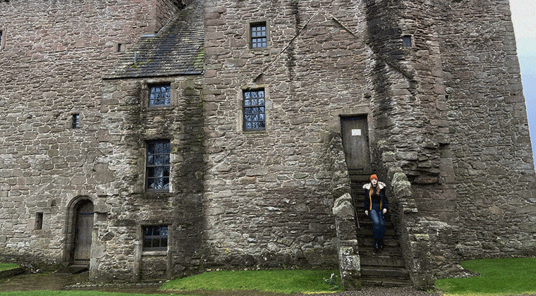 Huntingtower Castle Hofseite