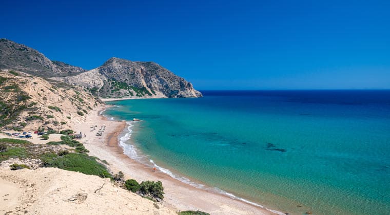 Kos Sehenswürdigkeiten der Cavo Paradiso Strand