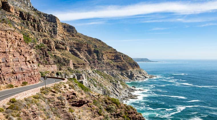 Südarfika, Chapman’s Peak Drive - spektakuläre Aussichten aufs Meer und Landschaft sind hier garantiert. l