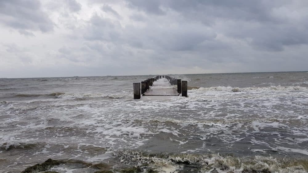 Föhr Steg bei Flut