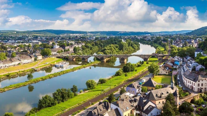 Schönste Städte Deutschlands Panoramablick auf Trier