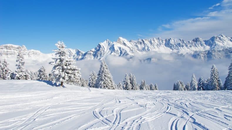 Winterwunderlandschaft der Schweiz