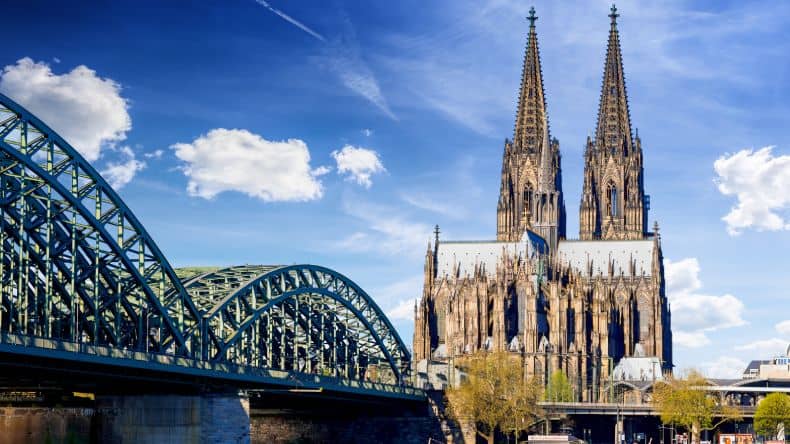 Blick auf den Kölner Dom.