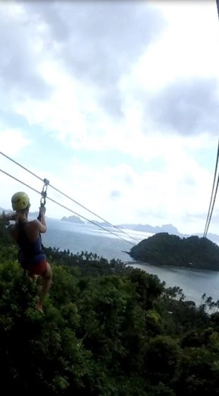 Ziplining Las Cabanas Philippinen