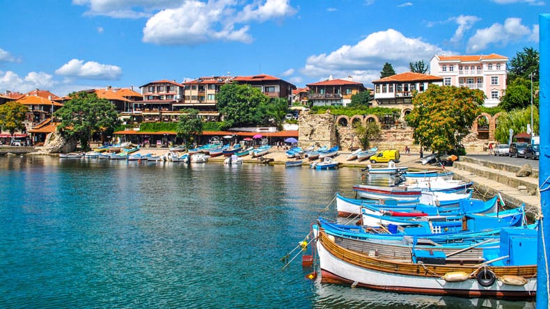 Bulgarien Boote Hafen Nessebar