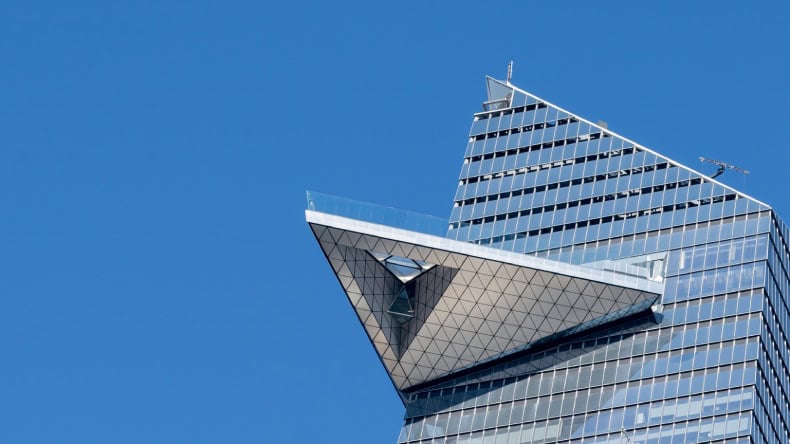 Blick auf die Aussichtsplattform The Edge in New York City.