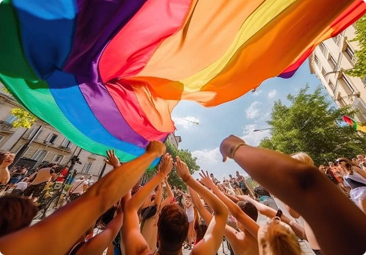 tui pride veranstaltung der lgbtqia community